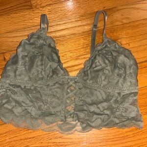 Lace Bralette in Green